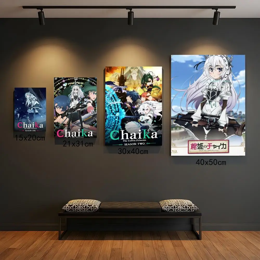 anime C-Chaika the Coffin Princess-S Painting Calligraphy Boho Botanical Decor for Living Room  Elegant Home Style