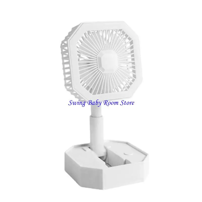 K1ad Desk Fan Fan مع مروحة محمولة مع Light Lamp 2 سرعات مروحة شخصية لمكتب منزل