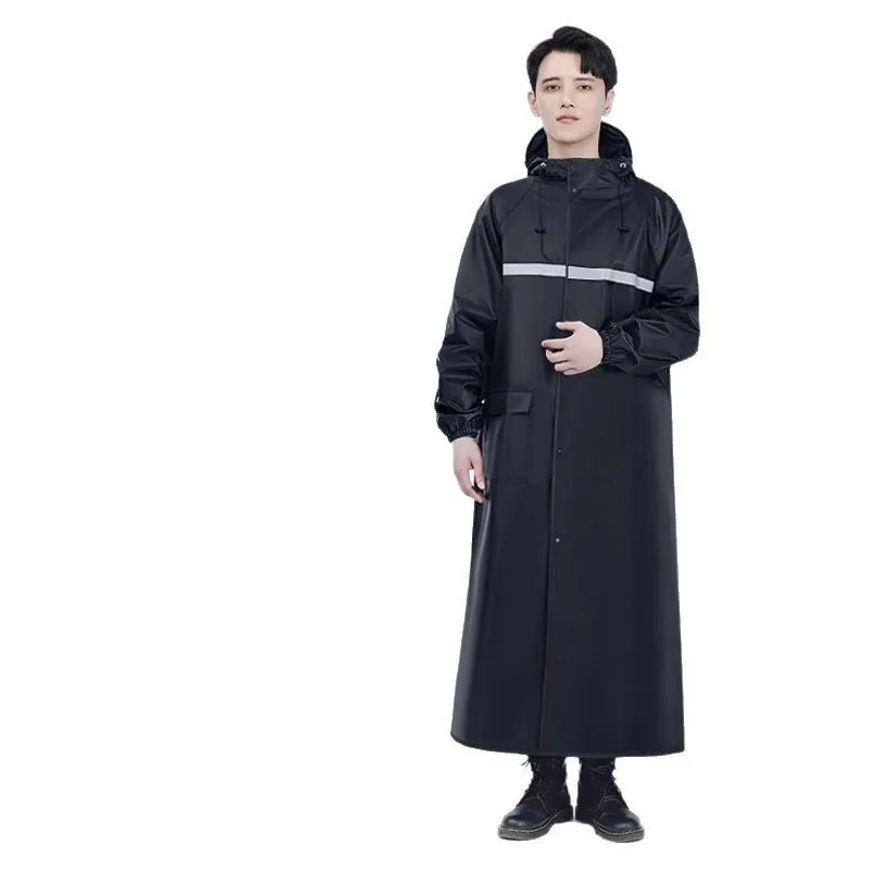 One-piece Full Body Long Rain Poncho, Rainstorm Proof Adult Rain Coat for Motorcycle Outdoor Use view 6
