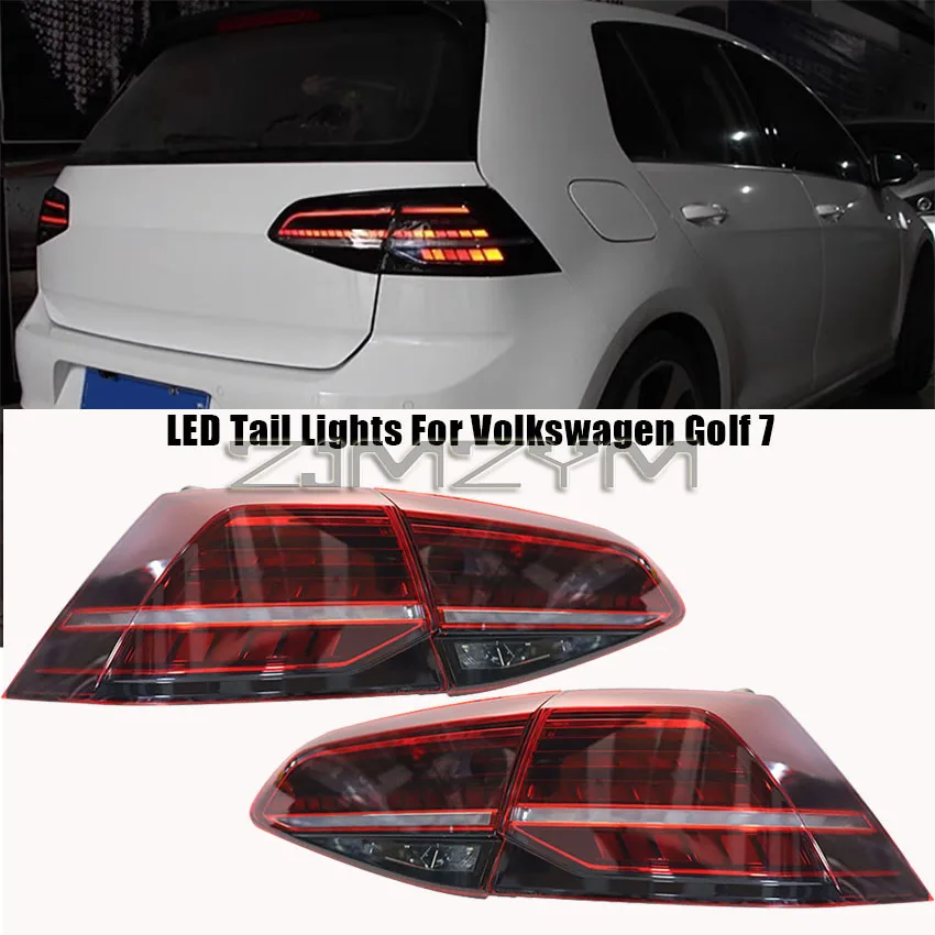 Car LED Tail Lights Assembly For Volkswagen Golf 7 / Golf7.5  2013-2021 Rear Tail Lamps Sequential Turn Signal Light Accessories