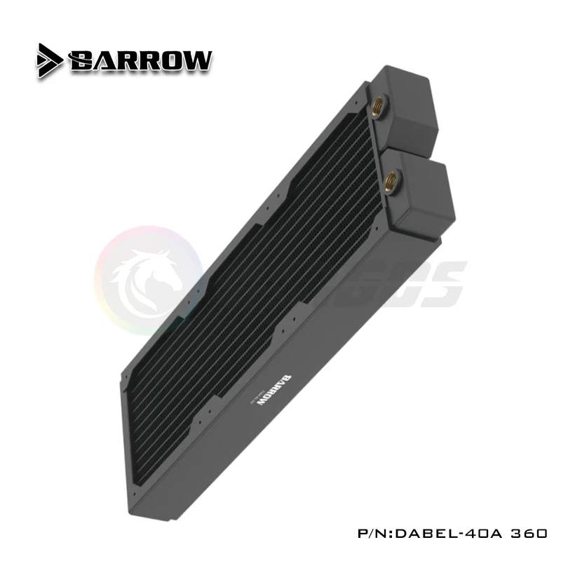 Barrow Watercooling 360 Copper Radiator High Density Single Wave, G1/4\'\' 40mm Thick For 12cm Fan DIY Watercooler Rad,Dabel-40a