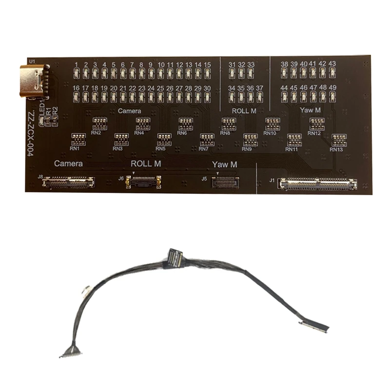 ジンバルフラットケーブルテストツールミニ 3 プロカメラ同軸信号伝送フレックスケーブルテストボード交換スペアパーツ