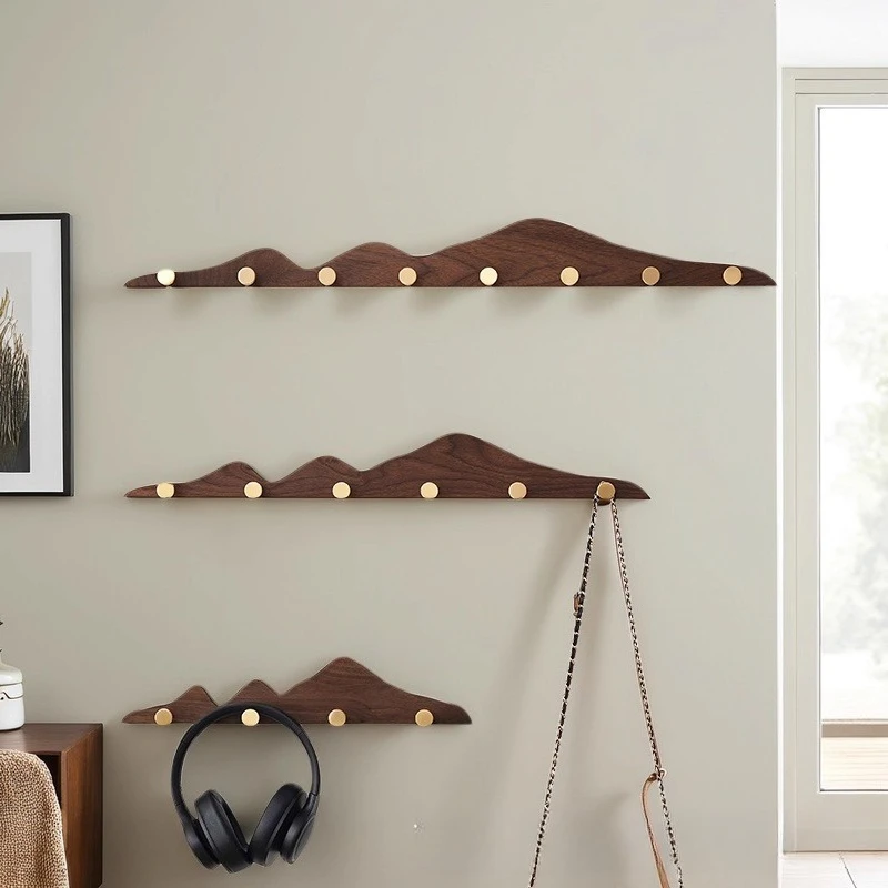 No punching of clothes hooks, long row of hooks, fitting room wardrobe, hook on the wall behind the door