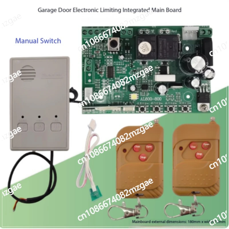 Placa de control de motor para puerta basculante, placa principal universal electrónica con límite de posición para puerta de garaje, placa receptora con límite de posición Hall para puerta de garaje