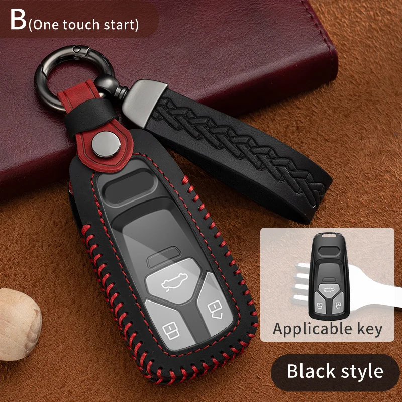 Durable Car Remote Key Case Cover Shell For Audi A4 B9 A5 A6 8S 8W Q5 Q7 4M S4 S5 S7 TT TTS TFSI RS Protector Fob Keyless