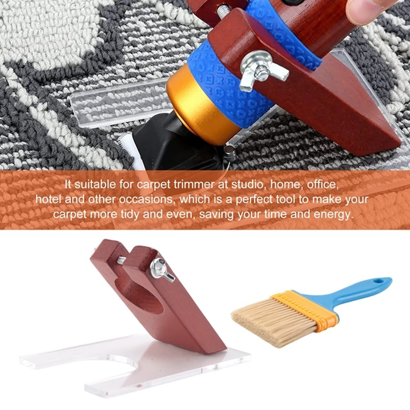 A81M New Shearing Guide For Carpet Trimmer With Brush Rug Tufting Holder Base To Keep Your Rug Surfacefor Carpet Trimmer