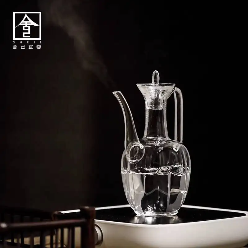 

Self-Sacrificing And Practical Glass Teapot, Battery-Operated Handheld High-Temperature Resistant Electric Ceramic Stove,
