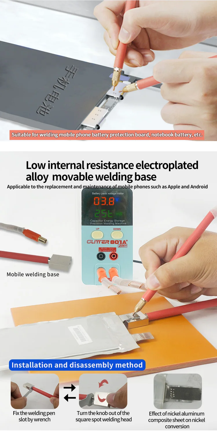 Sunkko Split Spot Welding Pen S-70A for 801A Battery Welding