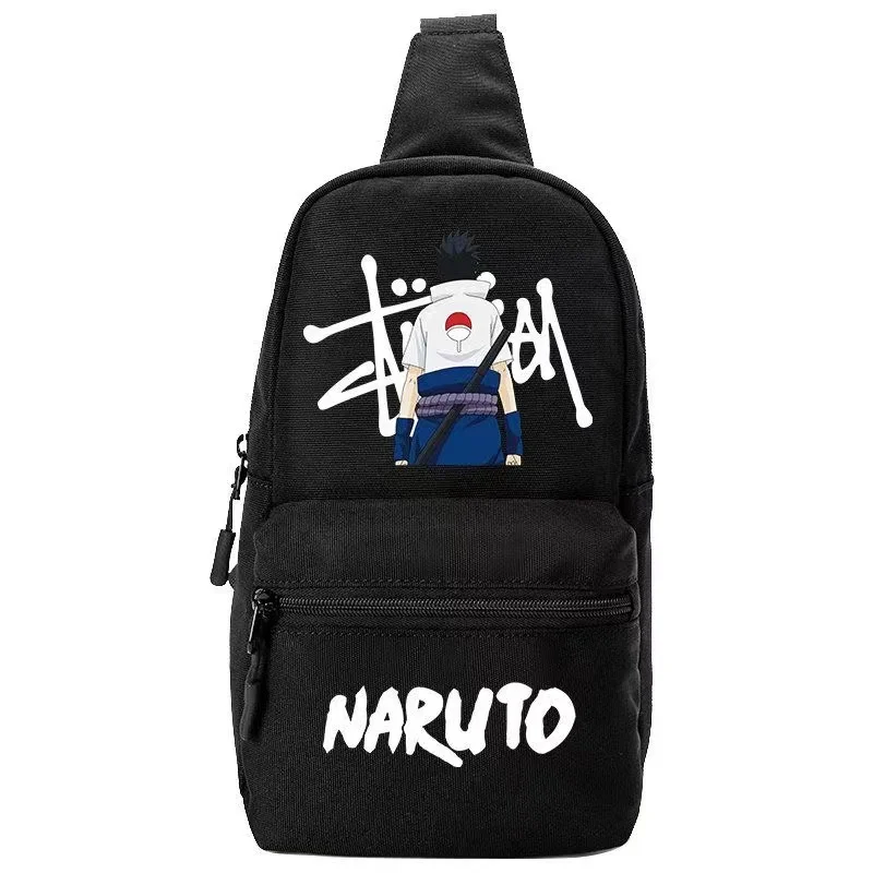 Naruto Student Chest Bag, Mochilas para Crianças, Organizador de Fitness, Compras Porta-moedas, Anime Merchandise, Presentes de Natal