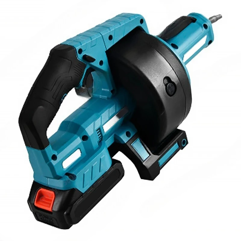 Lithium Battery Powered Electric Pipe Cleaner For Toilet Sink Bathroom Shower Drainage Fast Cordless Drain Snake Machine