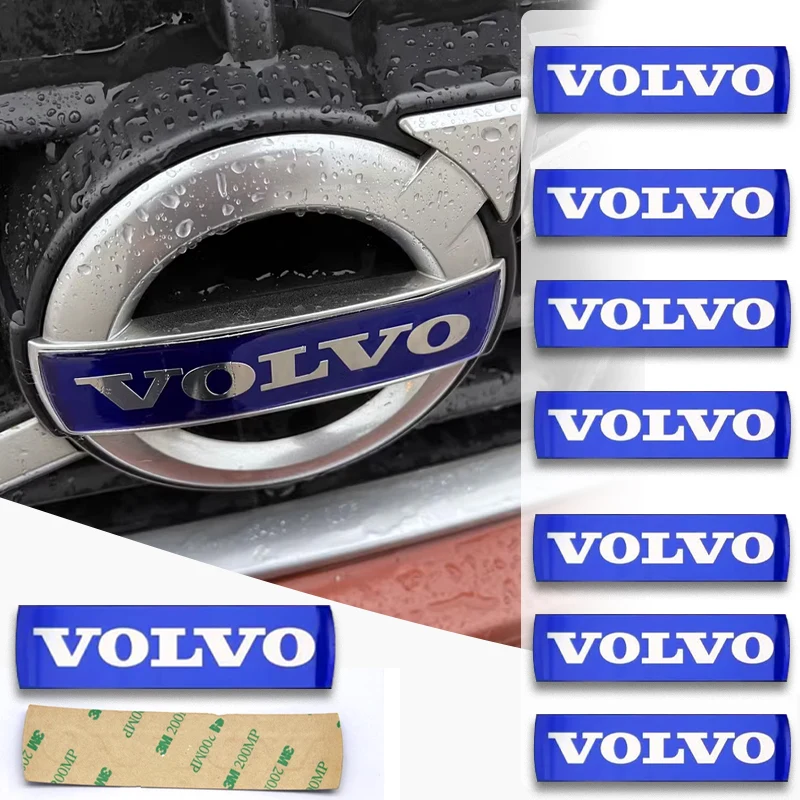 VOLVO XC60 için S60 XC70 XC90 S40 V40 V60 ön izgara amblem rozeti arka bagaj rozeti Sticker direksiyon sticker aksesuarları