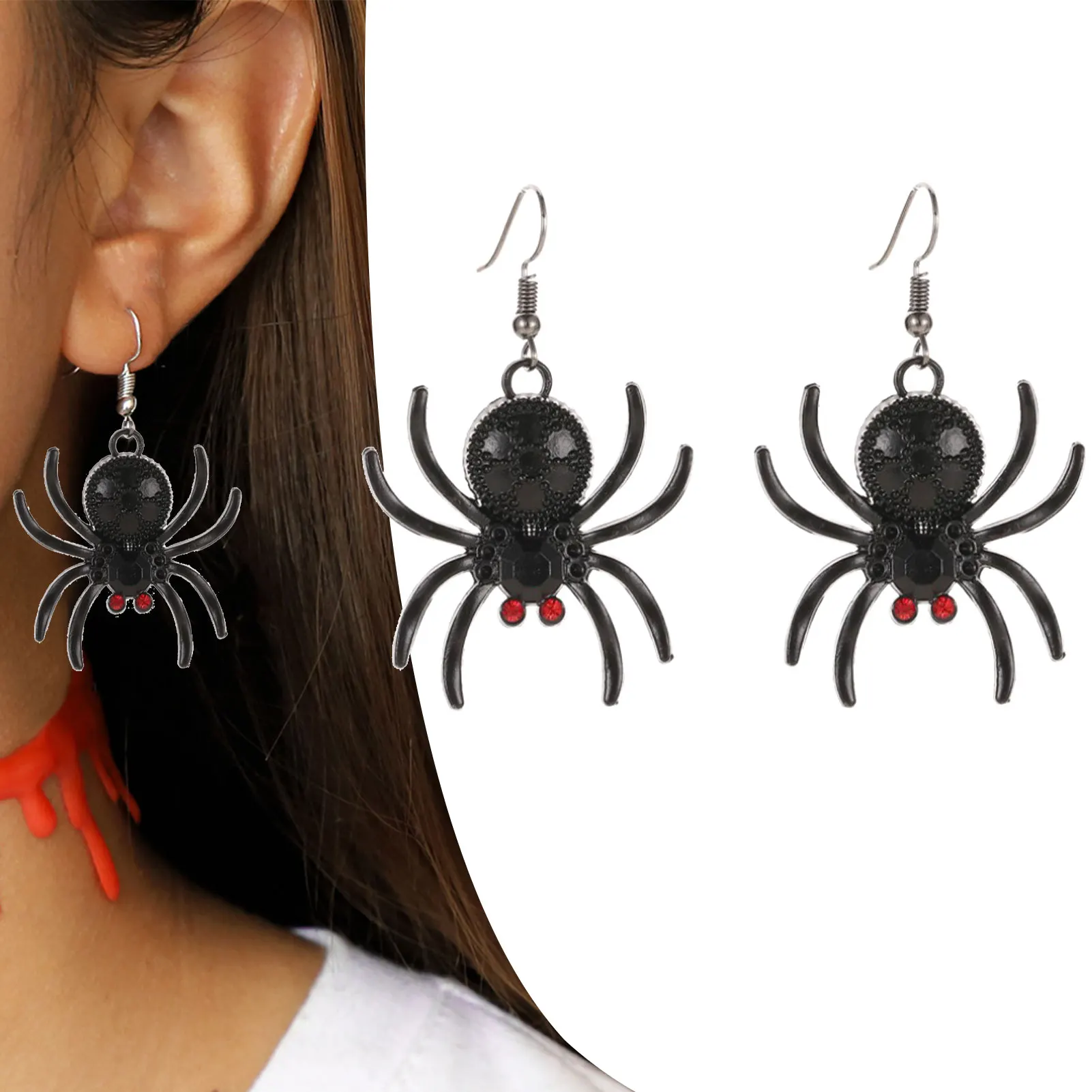 Halloween Earrings Halloween Theme Lightweight Alloy Dangle Earring Bulk Halloween Party Masquerade Costumes Cosplay Props Dress