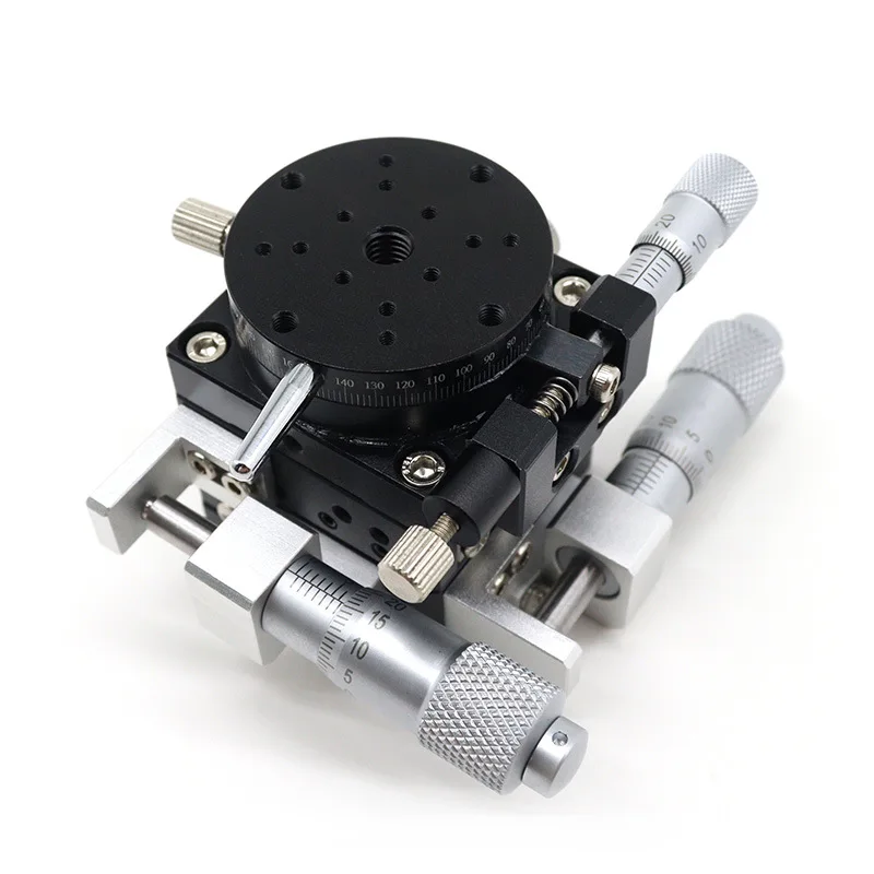 XYZ 3-axis 40x40mm manual stage high positioning laboratory optics