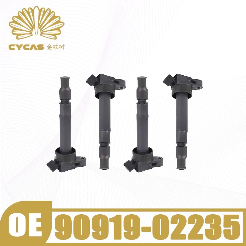 

CYCAS 4PCS Ignition Coil #90919-02235 For TOYOTA Vista Corona Saloon Liteace Bus Nadia 1998-2003 Car Replacement Parts