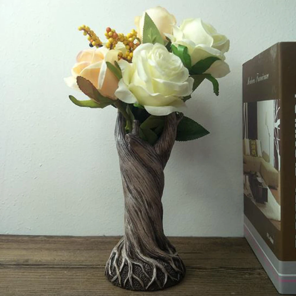 

Tree Demon Vase Ornament home decor items Creative Tree Trunk Decor Resin Craft Flower Vase for Living Room Desktop home decor