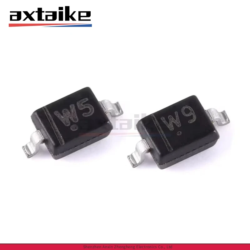 100PCS 3.9V-5.6V SOD323 SMD 200mW Zener Diode BZT52C3V9 W5 BZT52C4V3 4.3V W6 BZT52C4V7S 4.7V W7 BZT52C5V1S 5.1V W8 BZT52C5V6 W9