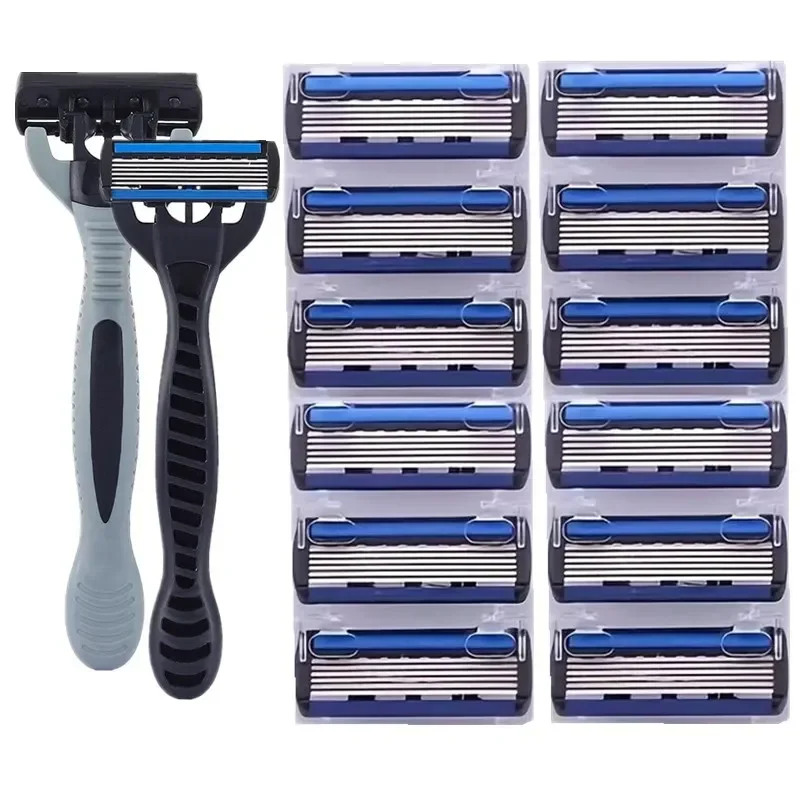 

Shaving Razor 6-layer Blade Razors for Shaving Men&Womens Hair Removal 36 Shaving Blades Manual Shaver Safety Razor