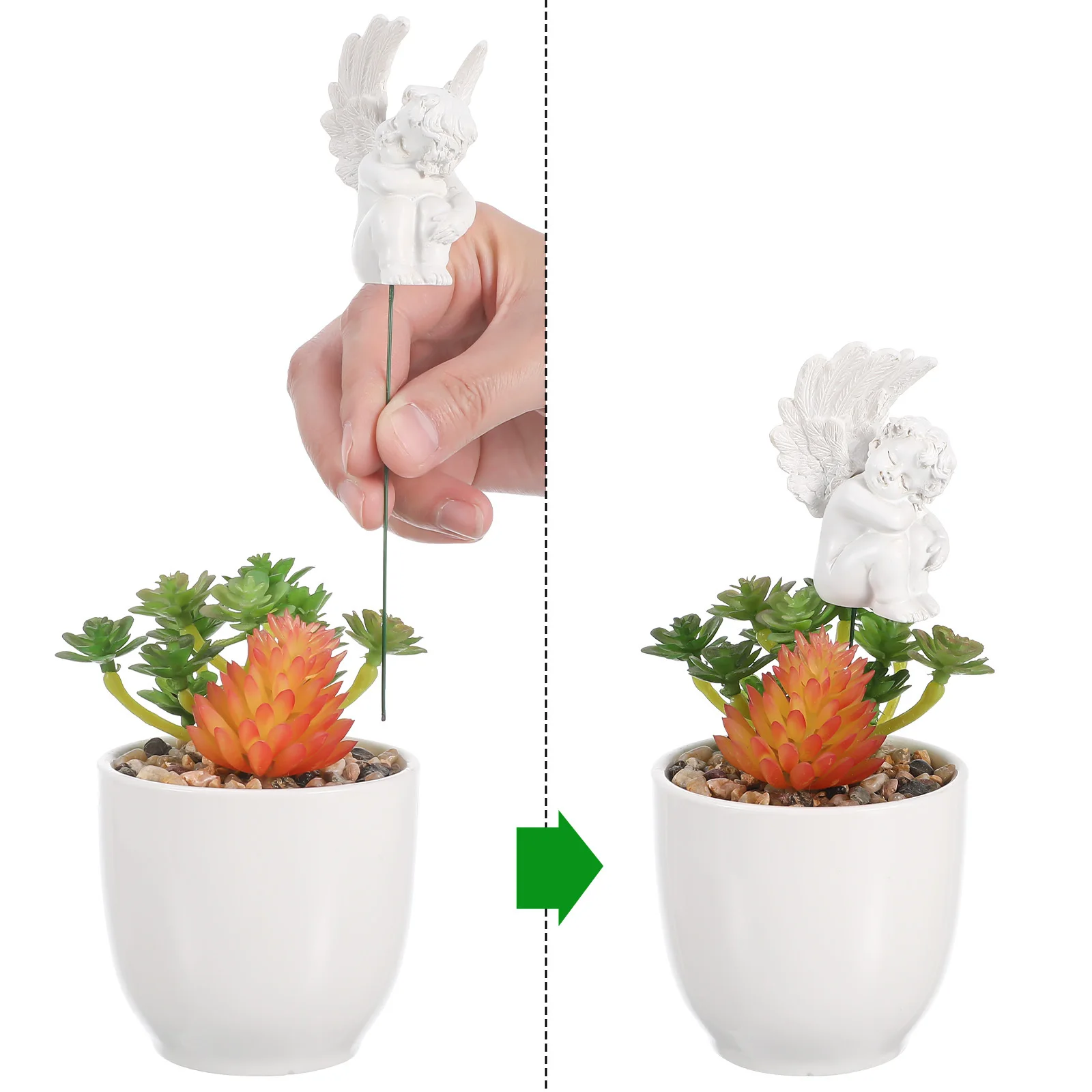 

5 шт., садовые украшения из смолы, прочные компактные фигурки для двора, газона, декоративные модели сцены, модели юпиров