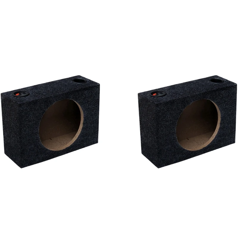 2X Single 8-Inch Sealed Universal Speaker Boxes Car Speaker Box Car Subwoofer Boxes For Car Music