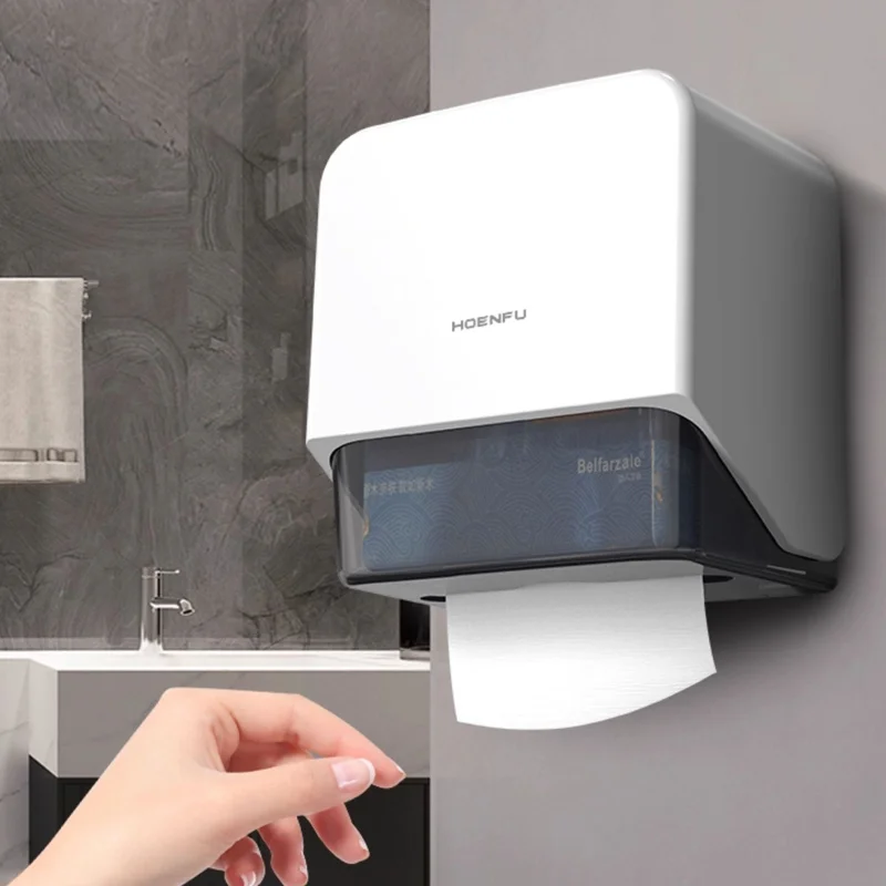 Toilet paper holder without punching hand wiping paper box toilet tissue box  paper towel holders for kitchen tissue holder