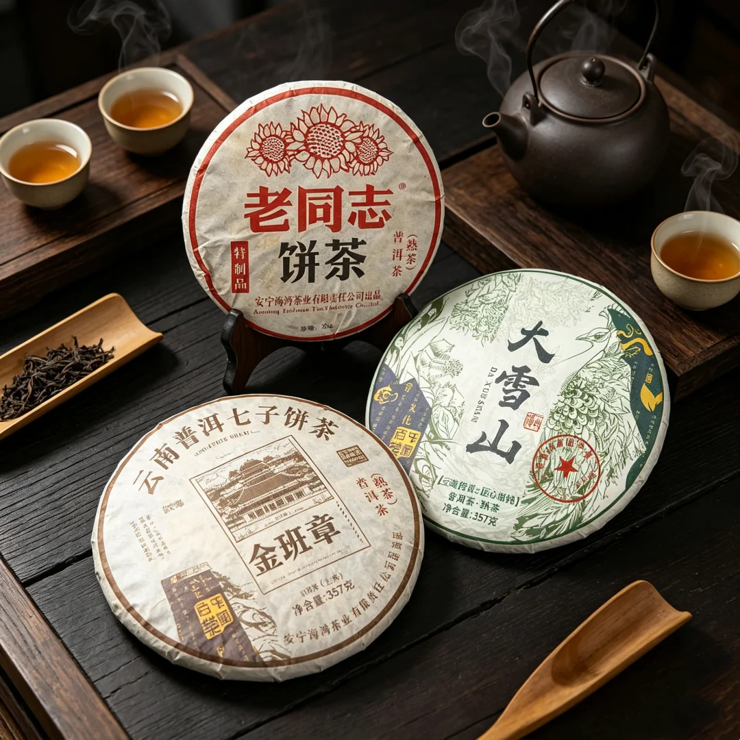 Chinese Yunnan Cooked Set Paper Bags Recyclable No Packing Bag