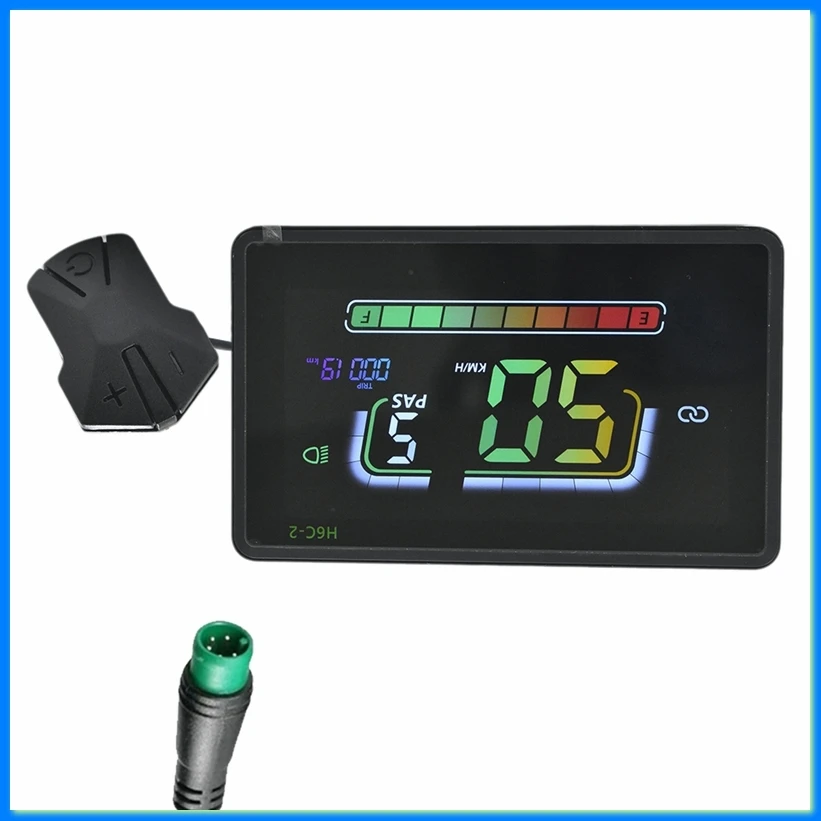 H6C-2 E-Bike Bluetooth LCD Display Meter Electric Scooter Speedometer Dashboard UART for Mountain Electric Bike 5PIN-DTB3