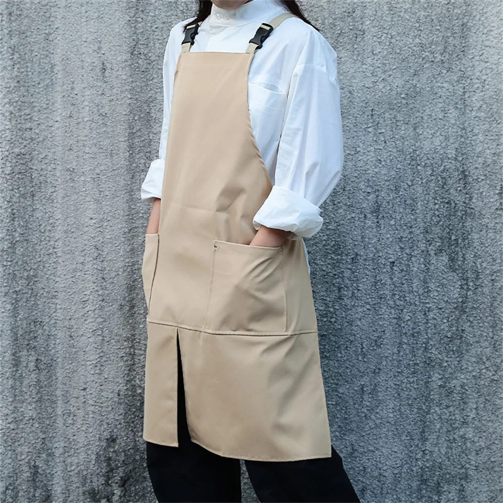 Delantal de trabajo Universal impermeable delantal coreano japonés delantal de cocina impermeable ajustable para estudio de arte flor tienda manicura