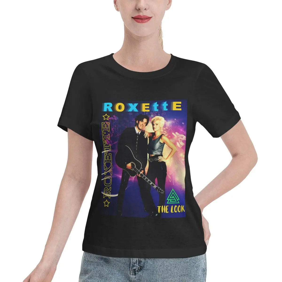 Wardrobe Essential ROXETTE THE LOOK Women's T-shirt Simple Chic Soft Skin Friendly Top