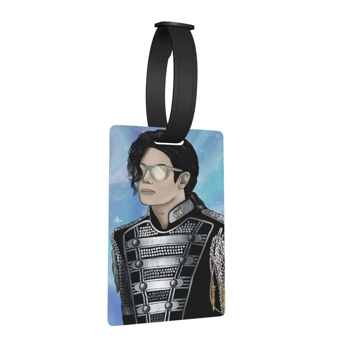 Michael Jackson Musicians Singers Dancers Luggage Tags Suitcase Fashion Baggage Boarding Tag Label Holder ID Name Address #1
