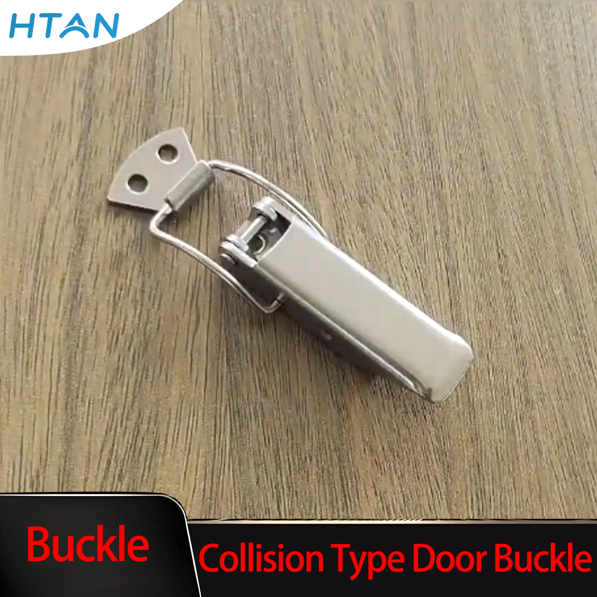 

4pcs Stainless Steel Spring Hasp Latch for Cabinet Toolbox Chassis Toggle Draw Lock with Retaining Ring