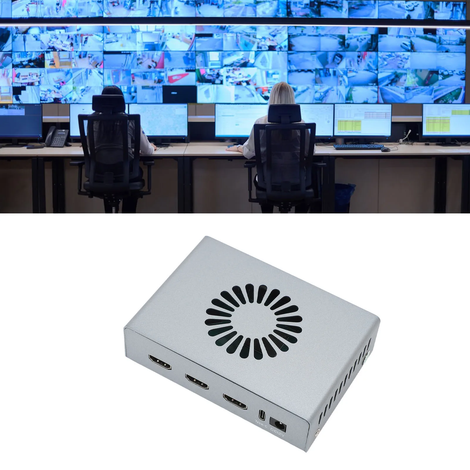 

DMA Fuser HD Multimedia Interface Overlayer Synthesizer Cooling Fan High Definition Plug and Play Aluminum Alloy for Gaming