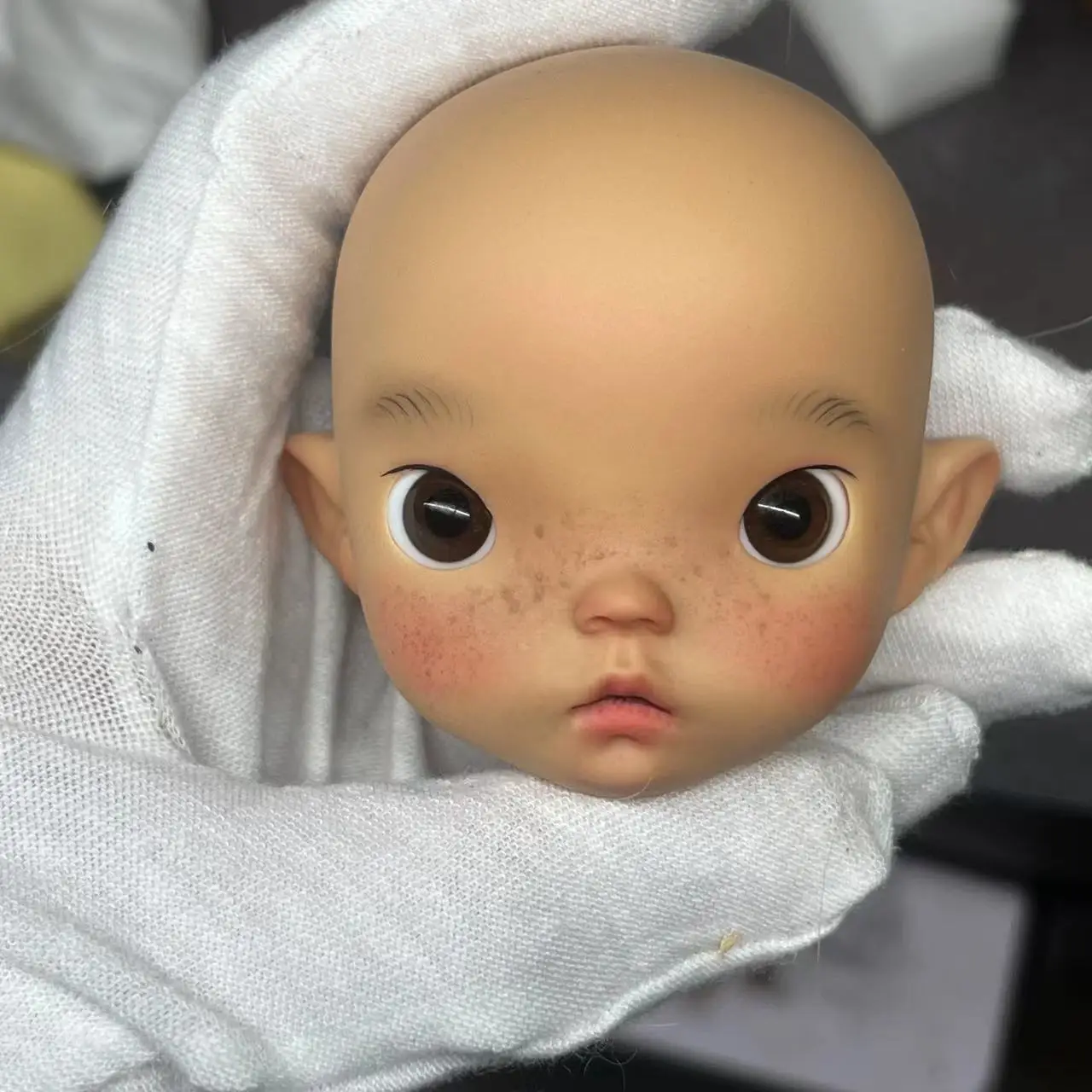 gaoshundoll 1/6 No2 Jacoosun resin Qbaby blythe MDD VOLKS DIY makeup practice head for birthday gift fashion mysterybox