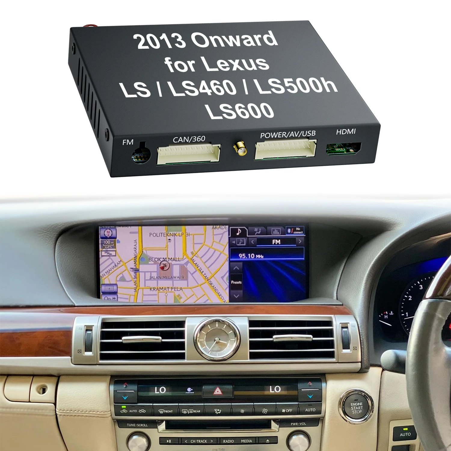 LS LS460 LS500h LS600 OEM Head Units Wireless Apple CarPlay And Android Auto Integration Kits Car Dvd Player For Lexus Car