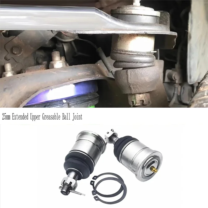 

【Price Drop !!】 For Nissan Navara D40 4WD Model 2005- 2014& Navara NP300 2015+ Car 25Mm Extended Upper Greasable Ball Joint