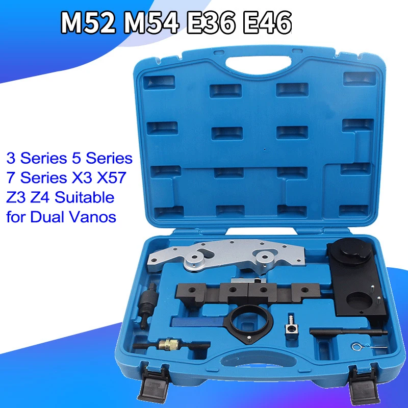 Per BMW M52TU M54 M56 Set di strumenti di fasatura di bloccaggio dell\'allineamento dell\'albero a camme del motore principale doppio Vanos