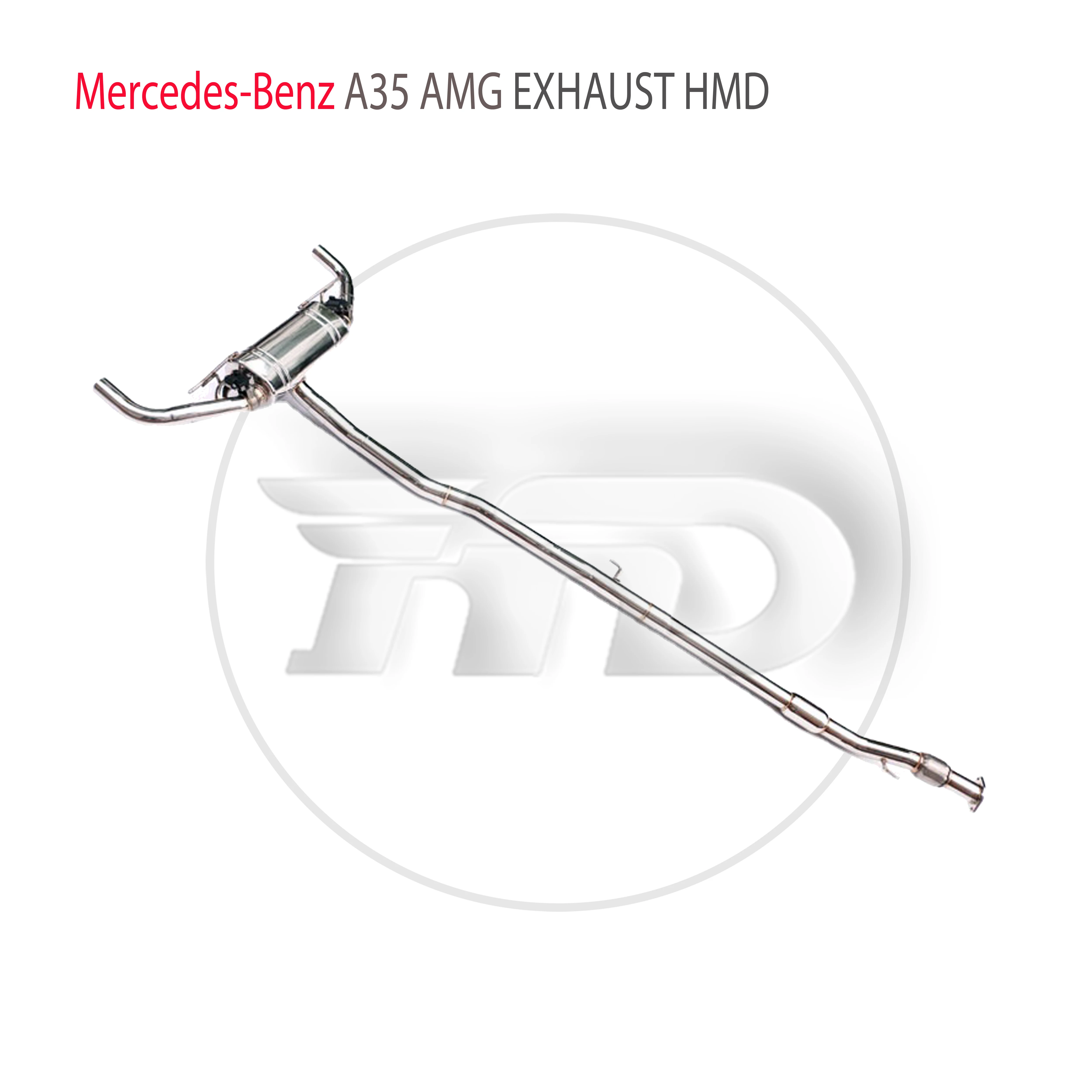 HMD Stainless Steel Exhaust System Performance Catback for Mercedes Benz A35 AMG W176 W177 Auto Modification Electronic Valve