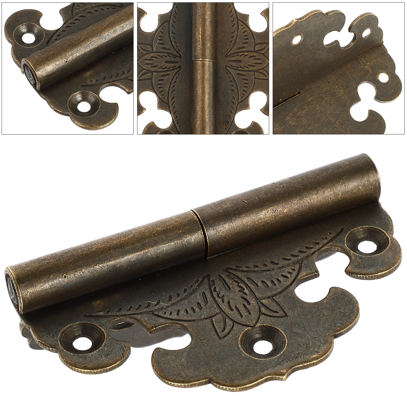 

1Pcs Vintage Brass Wooden Box Hinge Thickened Miniature Furniture Hinge for Jewelry Box Gift Case Brass Hinges