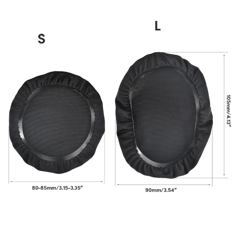 Almohadillas lavables para los oídos, cubiertas para sudor para uso higiénico, gorros elásticos, 2 uds.