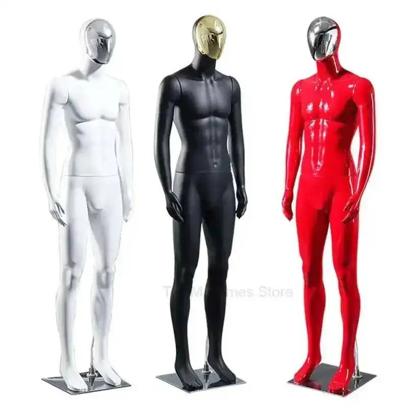 Props Store Male Plastic Shopping Nude Couture Model Full Body for Dummy Men's Mall Window Clothing Display Clothes Mannequin