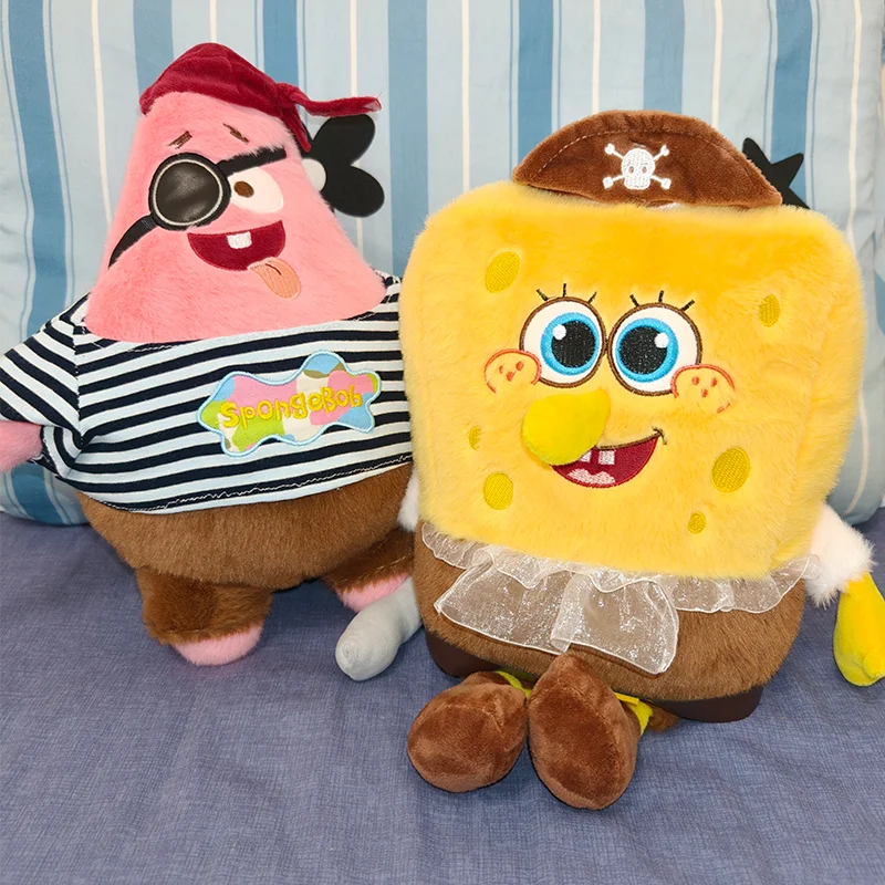 

Плюшевые игрушки Губка Боб и Патрик Стар 30-50 см, милые мультяшные аниме-подушки, мягкие игрушки-подарки для детей на день рождения и Рождество
