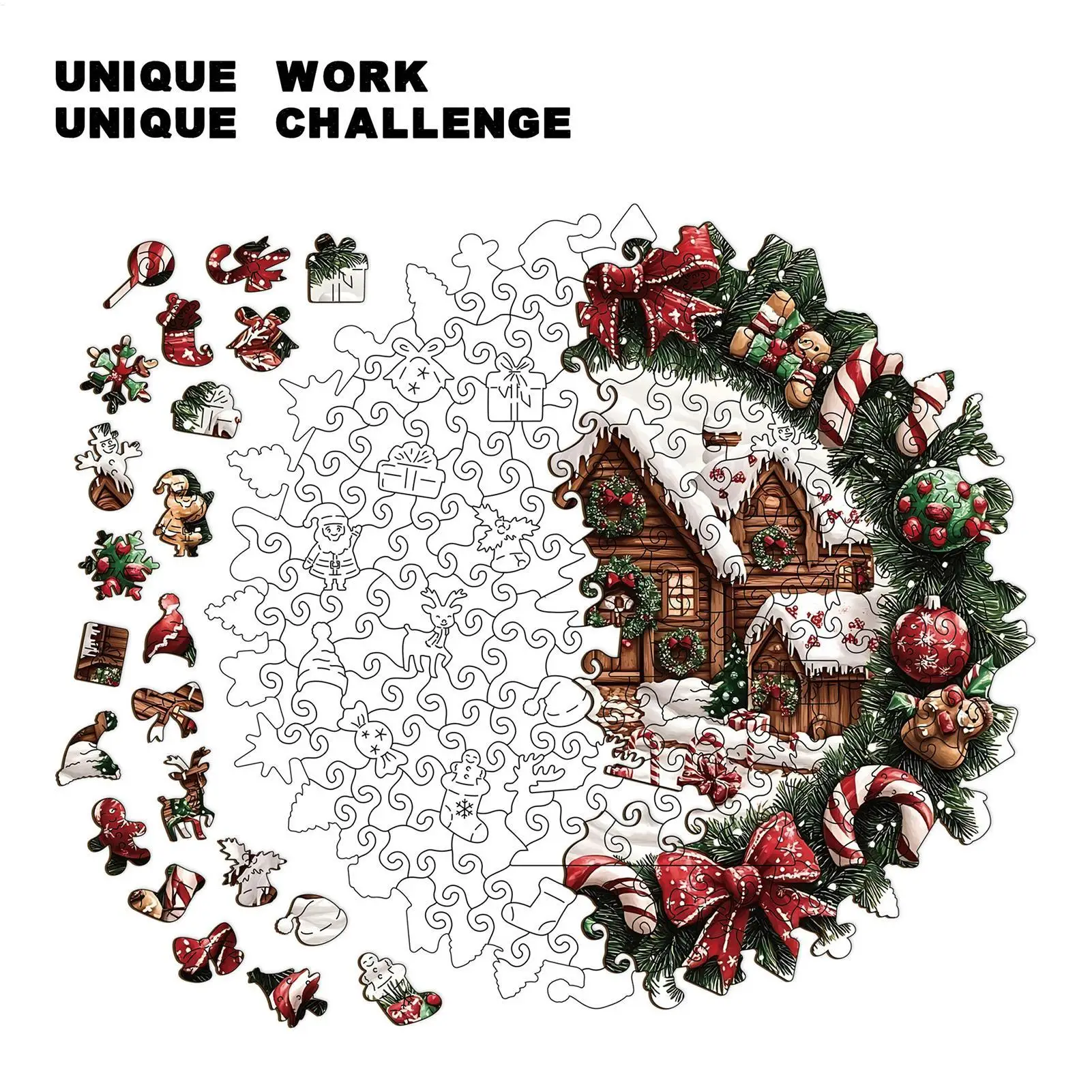 성인 퍼즐 인터랙티브 수집품 휴일 나무 직소 퍼즐 남성 여성 소년 청소년 남편 아들 딸 가족용