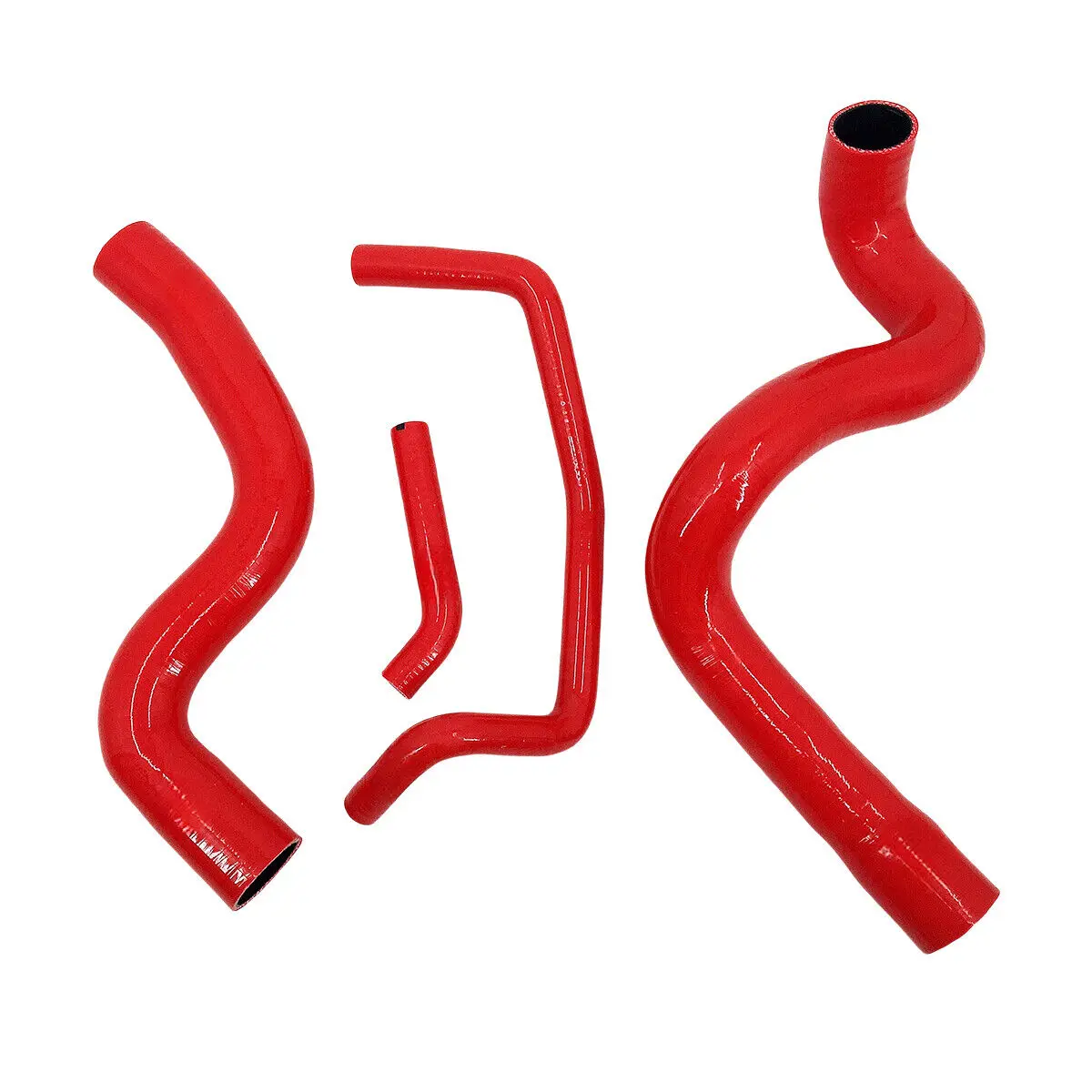 Tabung Selang Radiator Pendingin Silikon Hitam untuk PORSCHE 928 1978-1984 Atas & Bawah