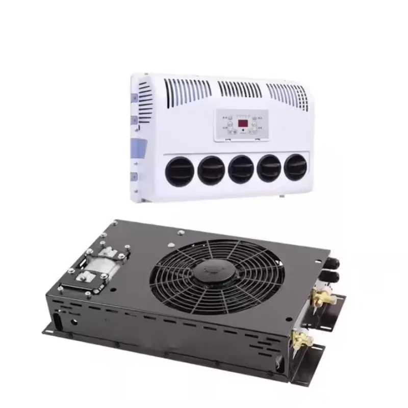 High Quality 12V Split Parking Air Conditioner for Truck & RV Mobile AC with R-134A Refrigerant & Cooling Compressor Fan