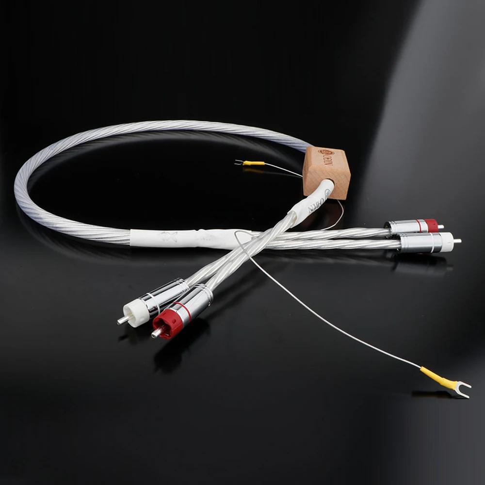 Nordost ODIN HI-END HIFI Fever Audio RCA Signal Cable Souble Lotus Sterling Silver Audio Cable CD Amplifier Tube Cable