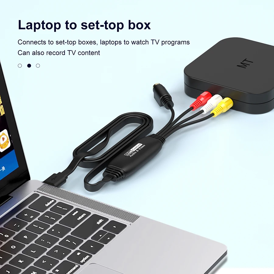 VHS إلى محول رقمي USB 2.0 محول فيديو بطاقة التقاط الصوت والفيديو VHS VCR TV إلى محول رقمي لنظام التشغيل Windows Mac Linux