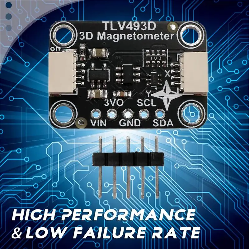 A25P TLV493D Triple-Axis Magnetometer Module Compatible With STEMMA QT Qwiic