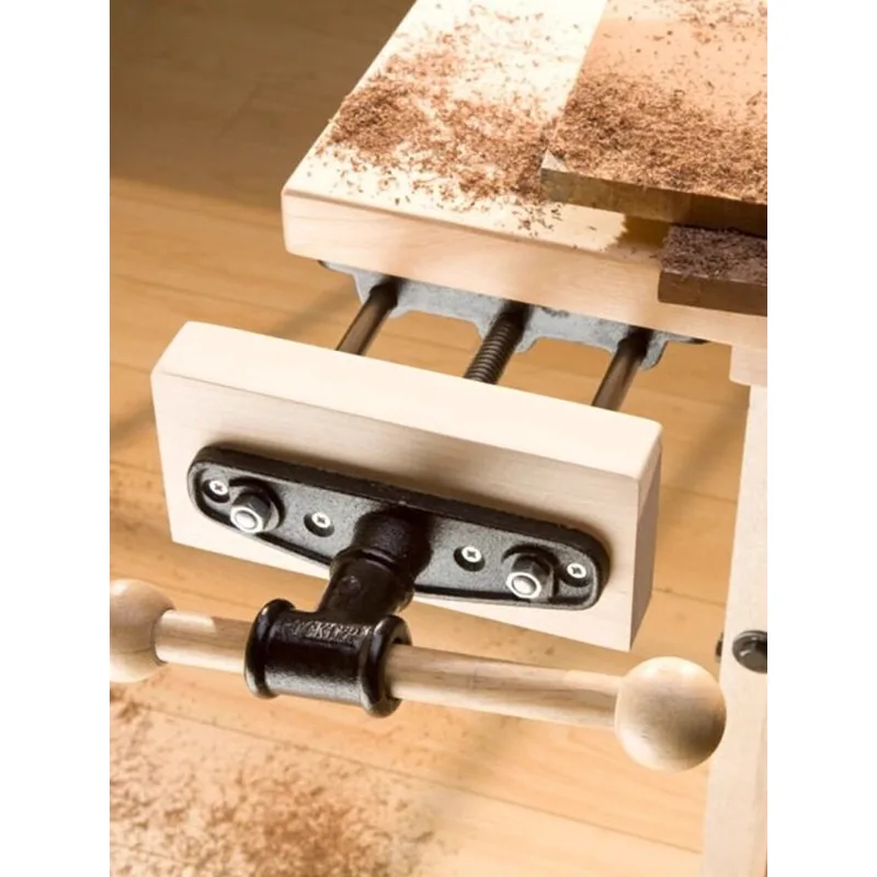 Light‑Duty Woodworking Bench Dual Link Clamp Workbench Guide Bar Holding Vise Clamping Hand Tool