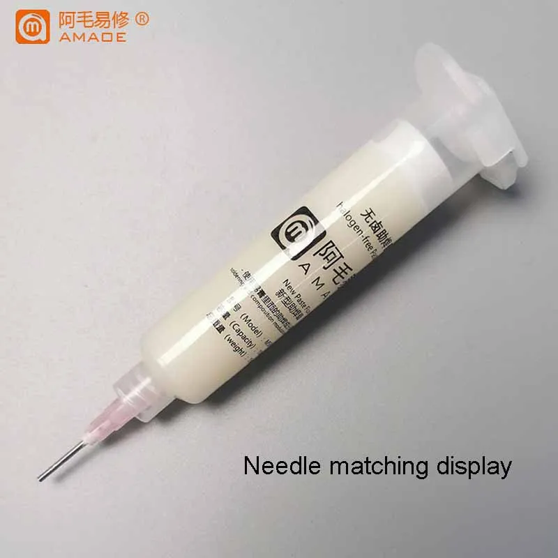 Amaoe Dispensing Syringe Needles 1.0 MM 1.2 MM Outer Diameter For Solder Paste Flux Welding Mobile Repair Tools