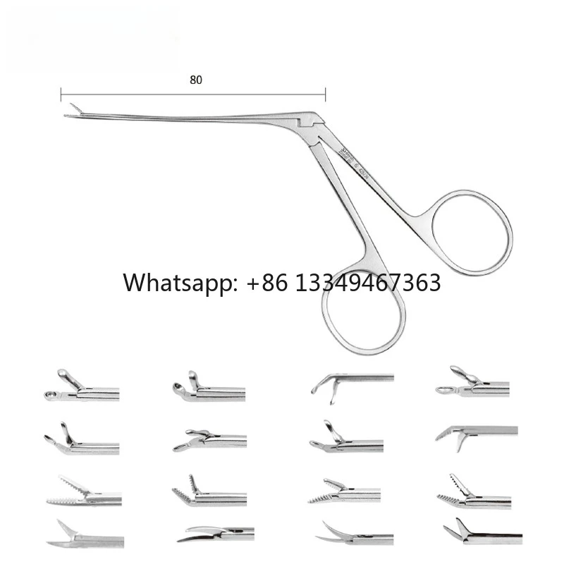 Ear Forceps Otology ENT Instruments for Ear Microsurgery Stainless Steel Micro Surgical Forceps Reusable