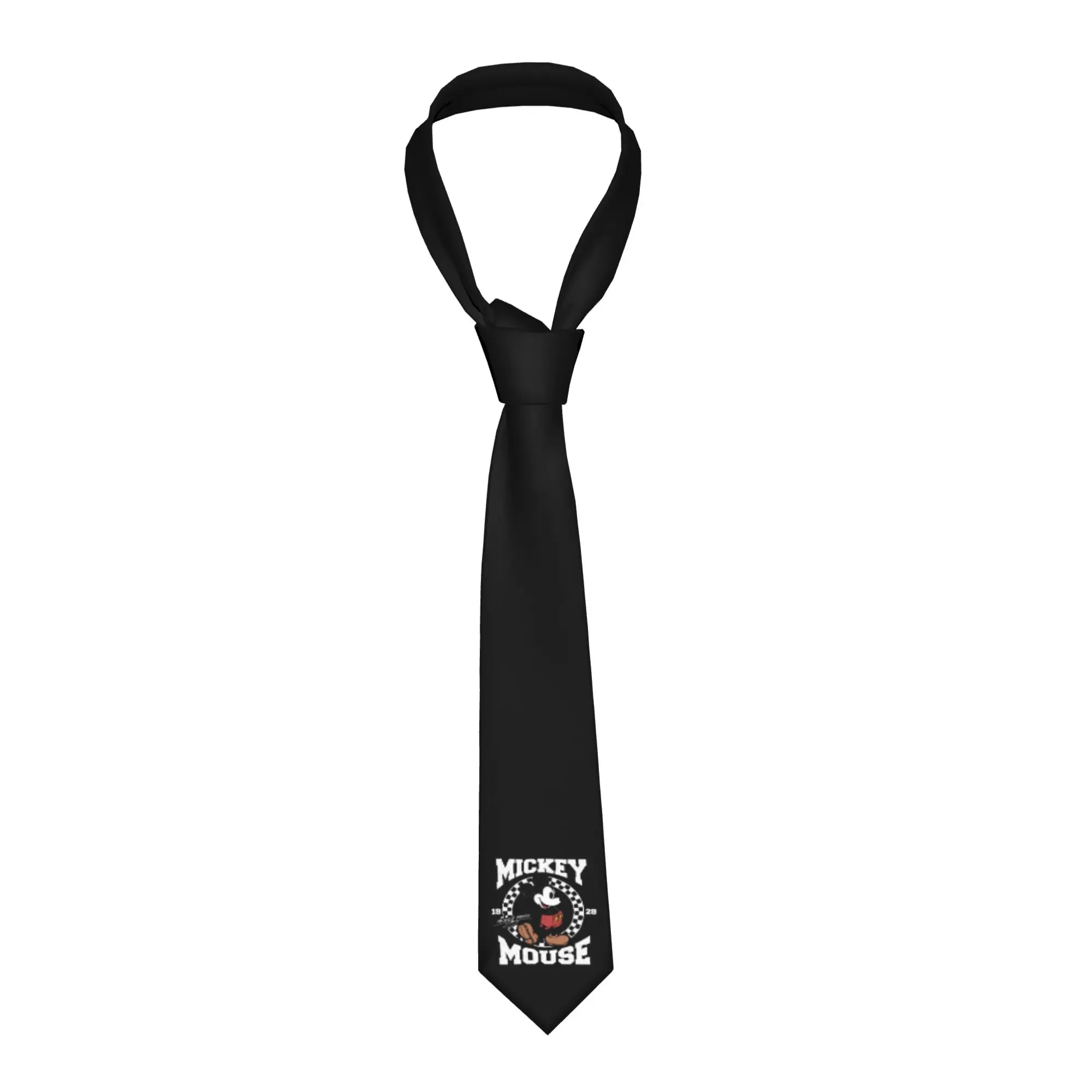 

Классический мужской шелковый галстук с аниме-принтом Микки и Минни Маус для бизнеса